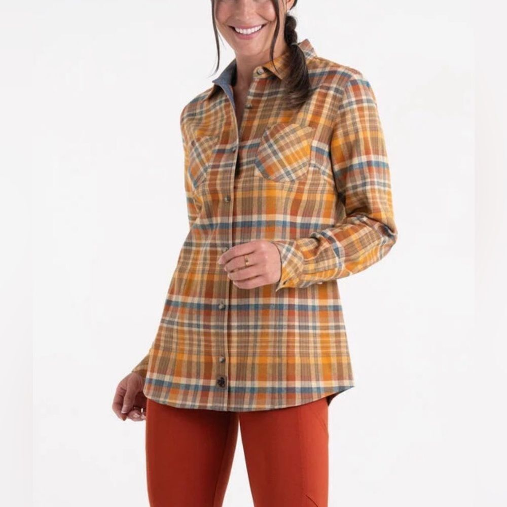 Legendary Whitetails Cottage Escape Flannel Shirt Brown Large NWT IN PACKAGE